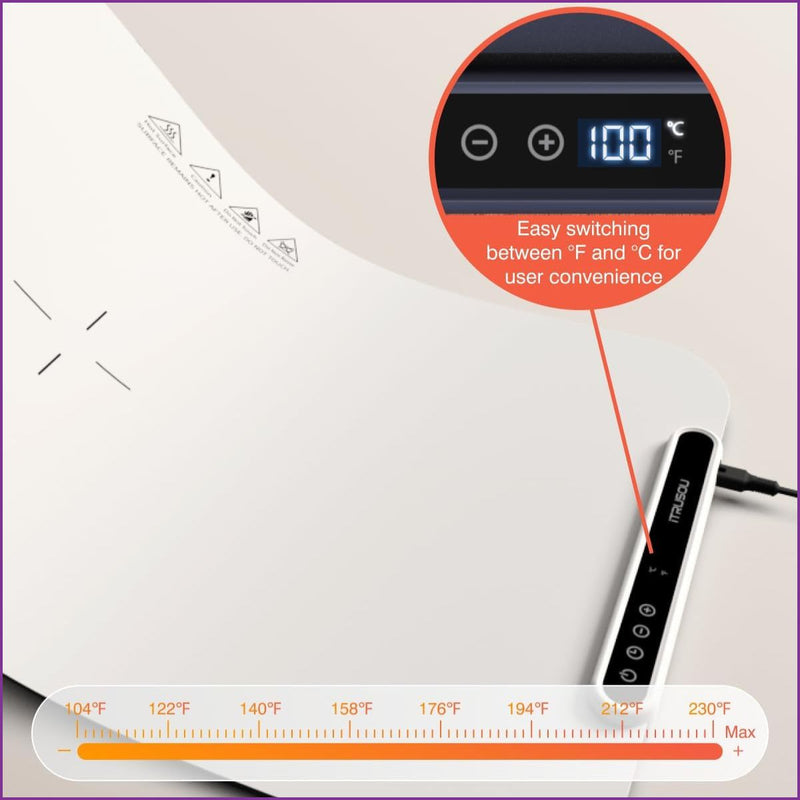 ♨️ Tapis Chauffant Électrique Pliable - Gardez vos plats au chaud !