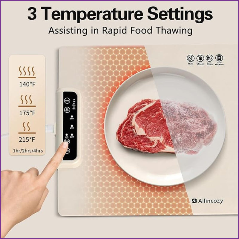 ♨️ Tapis Chauffant Électrique Pliable - Gardez vos plats au chaud !