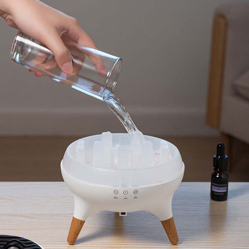 Diffuseur d'Arômes Ultrasonique Lux & Humidificateur LED 🌿✨ (Aromathérapie Spécial Maison)