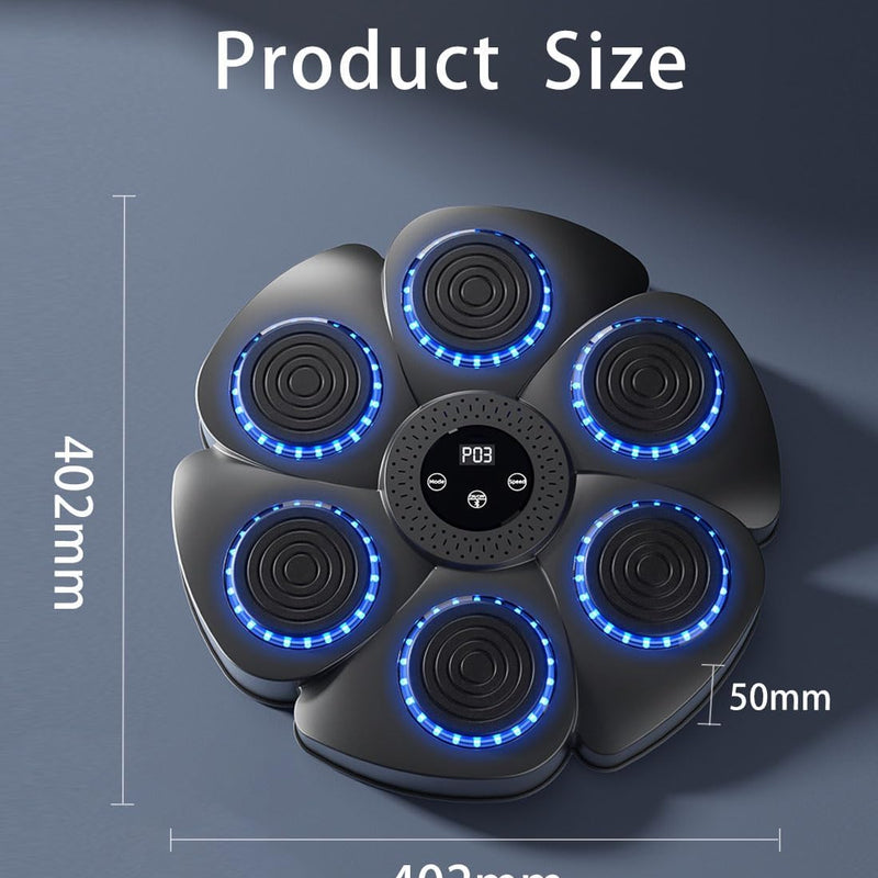 Machine de Boxe Murale Intelligente LED 🥊🔥 (Bluetooth, Entraînement Interactif & Compteur de Score)