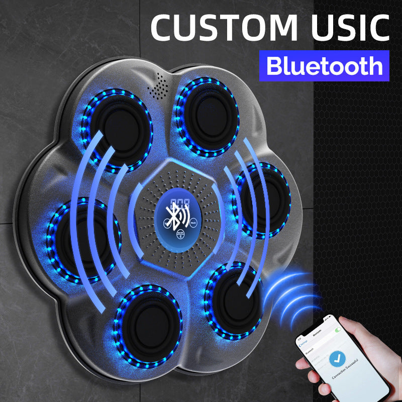 Machine de Boxe Murale Intelligente LED 🥊🔥 (Bluetooth, Entraînement Interactif & Compteur de Score)