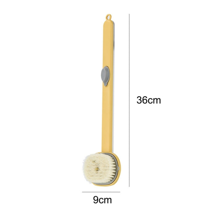 Brosse de Bain Exfoliante 2-en-1 avec Manche Long 🛁✨ (Massage & Nettoyage Dos)