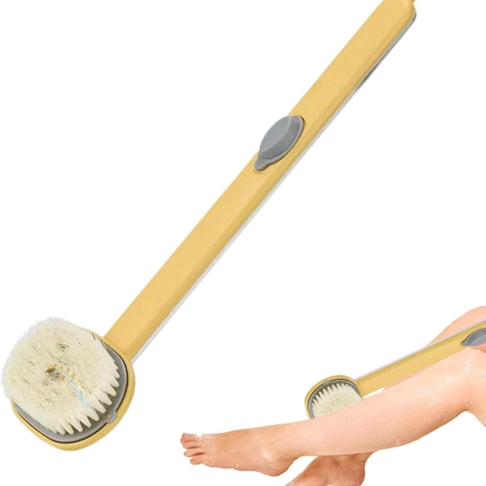Brosse de Bain Exfoliante 2-en-1 avec Manche Long 🛁✨ (Massage & Nettoyage Dos)